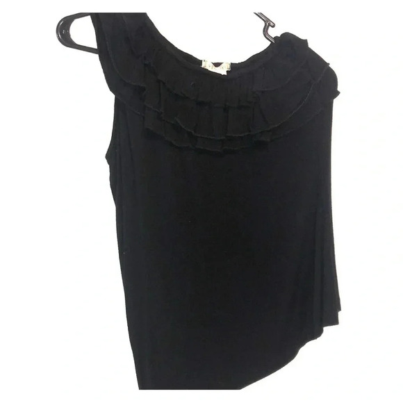 One shoulder Tank with ruffles - Picture 1 of 4